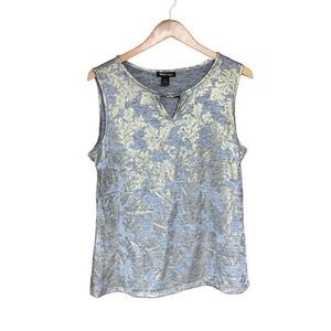 By Design Extra Large (XL) Gold Embellished Grey Sleeveless Tank